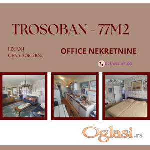 Trosoban stan na Limanu 1. Retko u ponudi !